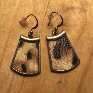 Leopard print earrings